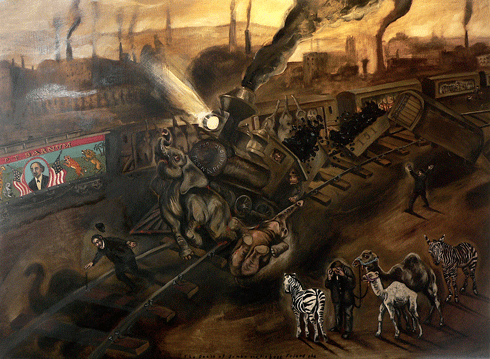 The Death of Jumbo by Sue Coe, 2007