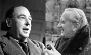 C.S. Lewis (left) took a late night walk with J.R.R. Tolkien (right) to discuss Tolkien's Christian faith.
