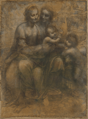 The Virgin and Child with Saint Anne and Saint John the Baptist, Leonardo da Vinci, c. 1499