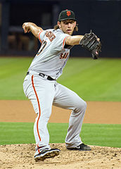 "Madison Bumgarner on September 3, 2013" by SD Dirk on Flickr - Originally posted to Flickr as "SF Giants Madison Bumgarner". Wikipedia 