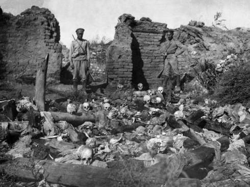 A conflict of versions of history: Armenians claim that 1.5 million of them were killed in 1915-16 in the former Turkish Ottoman Empire. Turkey has a lower figure of 500,000. (photo credit: AFP/Getty, from the The Independent)