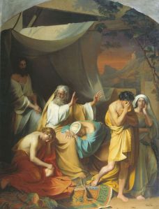 Noah curses his son Ham, a 19th-century painting by Ivan Stepanovitch Ksenofontov. Ham looks pretty white to me here, but for thousands of Christians in the American South from at least the 19th century to recent times, thought Ham had black skin.