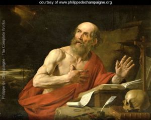 Saint Jerome (347-420 A.D.). Translator of the Latin Vulgate... and sometimes promoter of anti-Jewish ideas.