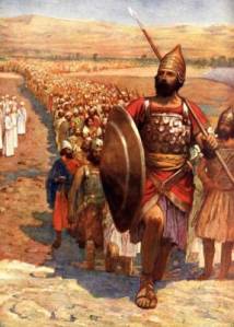 The traditional Sunday School image shows Joshua leading about 600,000 armed Israelites into the land of Canaan, across the river Jordan. But was that really the size of Joshua's army?