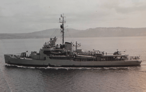 USS Burton Island, Navy ice breaker, 1954.