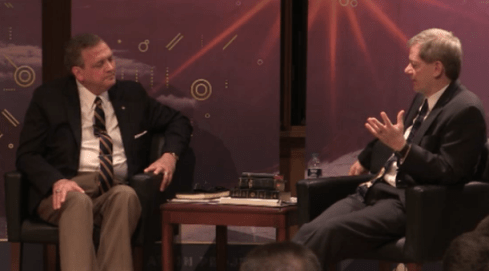 Albert Mohler and C. John Collins at the Evangelical Free Church of America Theology Conference, 2017 (Henry Center, Trinity International University)